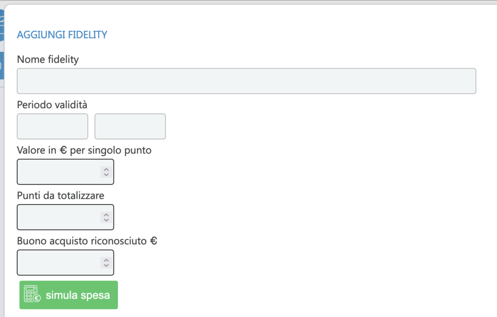 crea fidelity card digitale da far usare sul cellulare dei clienti