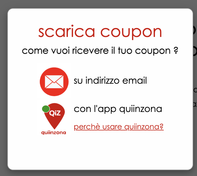 crea i coupon digitali da far scaricare ai clienti sul loro cellurare
