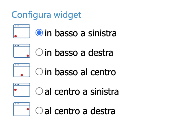 configura widget