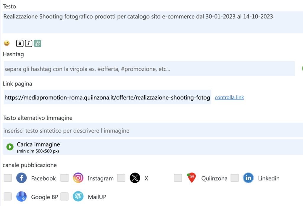 condividi coupon digitali su canali social