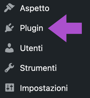 aggiungi plugin wordpress