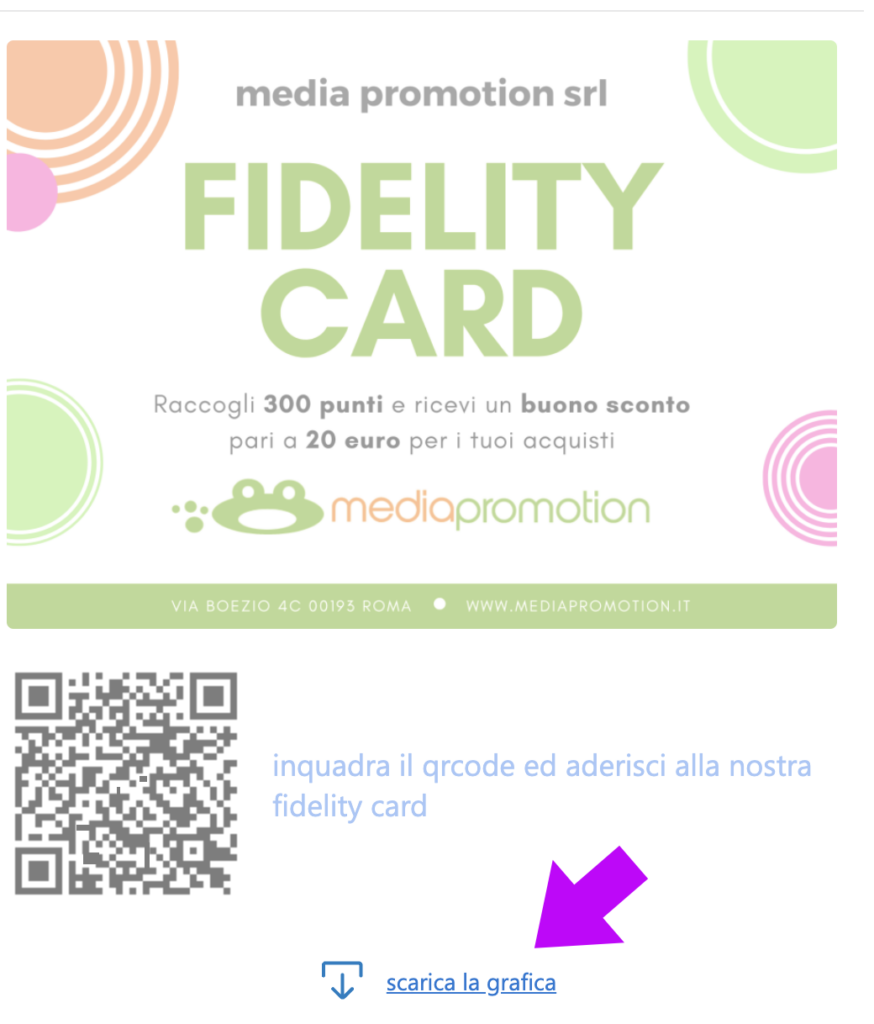 qr-code fidelity card