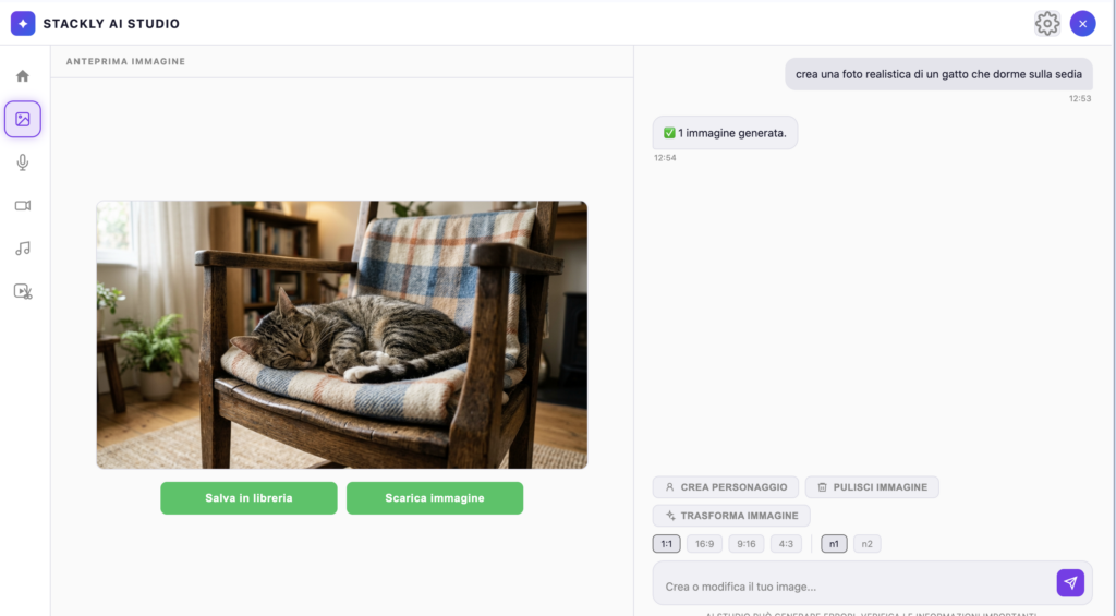 immagine generata con AI Stackly Studio
