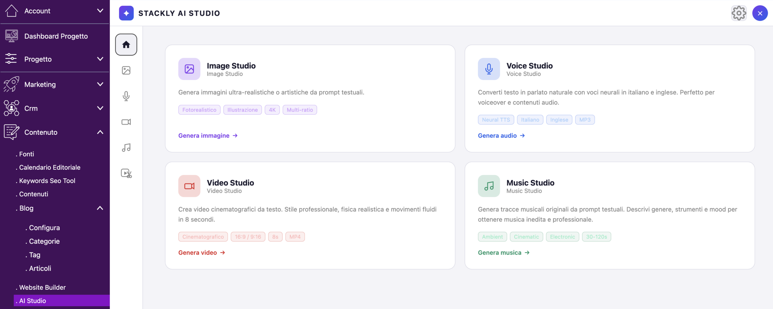stackly AI Studio
